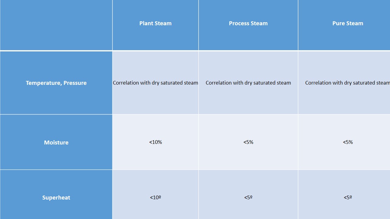 Plant steam, Process steam and Pure steam RSD Industrial Sterilization